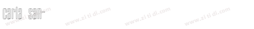 carla san字体转换